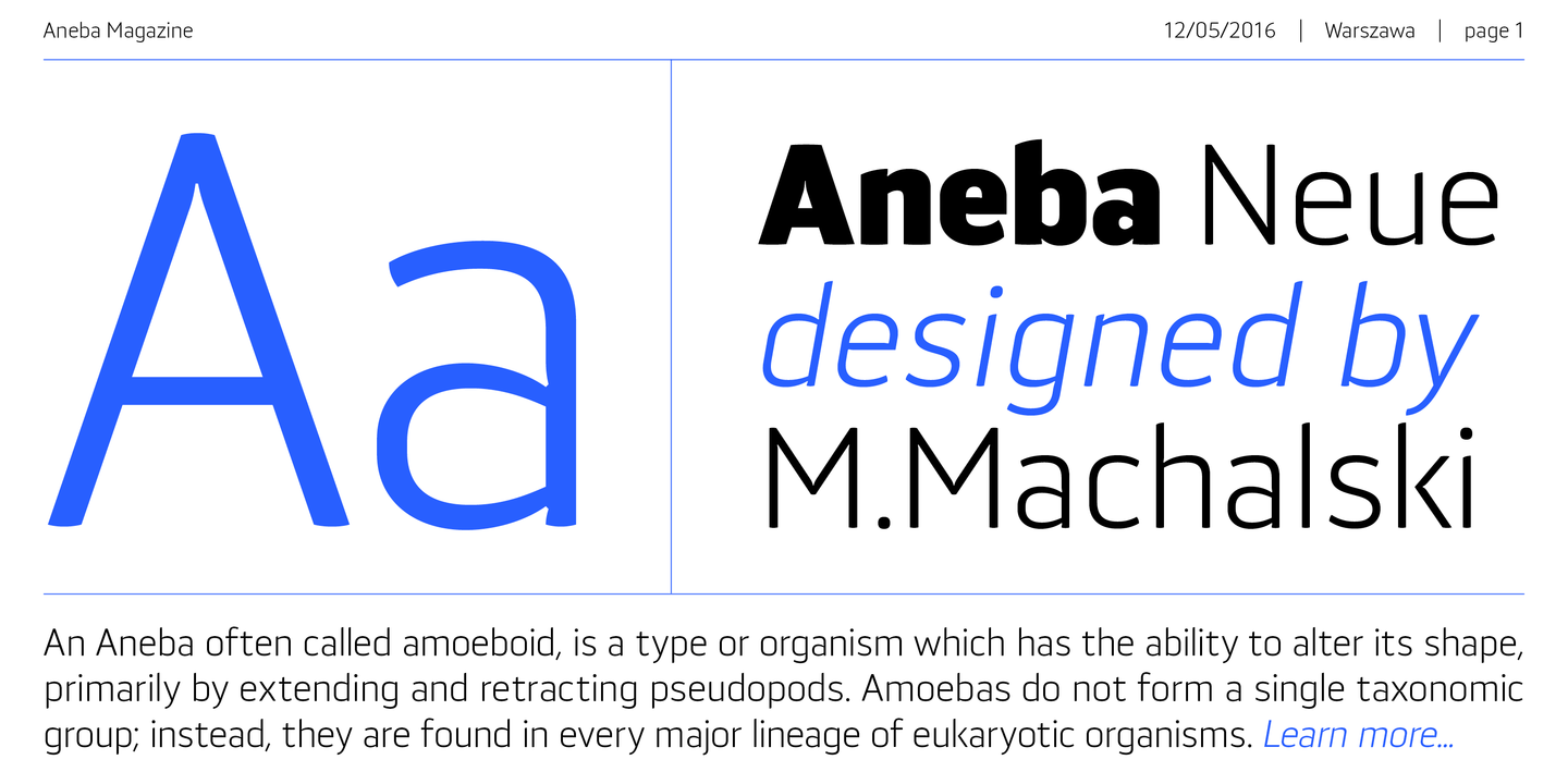 Aneba Neue Font preview